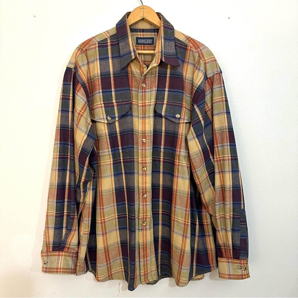 Land’s End vintage heavy flannel Large